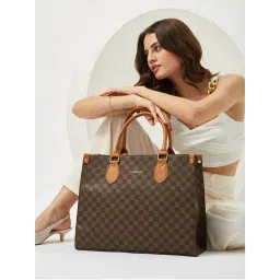 FARGO Noble Brown Tote Bag with 15 Inch Laptop Compartment (S)-picture-11