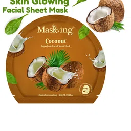 Masking Pack of 3 Coconut Facial Sheet Masks image 3