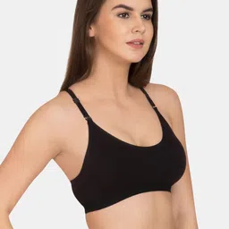 KOMLI Full Coverage Non Padded Cotton Workout Bra- All Day Comfort image 5