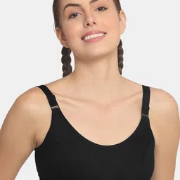 POOJA RAGENEE Pack Of 2 Cotton Workout Bra Full Coverage Non Padded All Day Comfort image 5