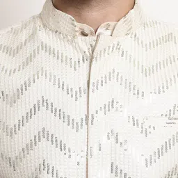 SOJANYA Embellished Silk Nehru Jackets image 3