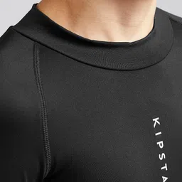 Kipsta By Decathlon Black Long-Sleeved Football Base Layer Undershirt image 2