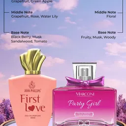 JOHN PHILLIPS Unisex Set Of 2 First Love & Marconi Party Girl Eau De Parfum - 60ml+100ml image 4