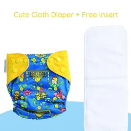 Polka Tots Printed Reusable Waterproof Cloth Diaper image 2