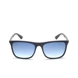 IDEE Men Blue Lens & Blue Rectangle Sunglasses with Polarised Lens IDS2669RC3SG image 3