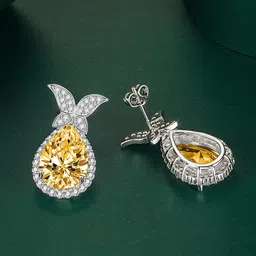 Designs & You Silver Plated Teardrop Shaped Drop Earrings image 2