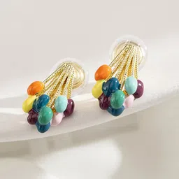 MYKI Gold-Plated Contemporary Studs Earrings image 3