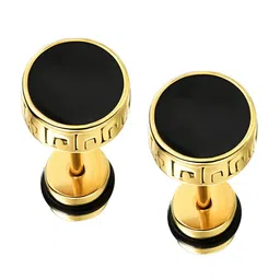 KARISHMA KREATIONS Gold-Plated Contemporary Studs Earrings image 2