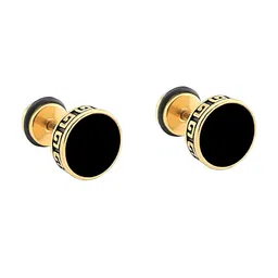 KARISHMA KREATIONS Gold-Plated Contemporary Drop Earrings image 4