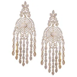 Rubans Gold-Plated Contemporary Drop Earrings image 3