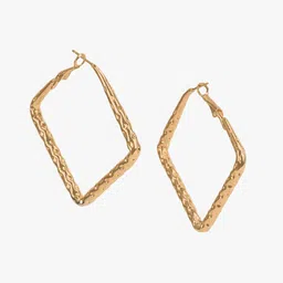 Kazo Gold Plated Square Hoop Earrings image 5