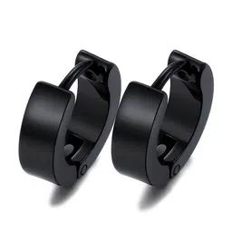 KARISHMA KREATIONS Set of 2 Stainless Steel Hoop Earrings image 2