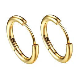 KARISHMA KREATIONS Set Of 2 Gold-Plated Contemporary Hoop Earrings image 2