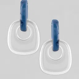 Rubans Voguish Silver-Toned Circular Hoop Earrings image 3