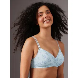 Clovia Printed Non-Wire Padded Full Coverage T-Shirt Bra image 2
