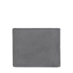 WildHorn Men Grey Printed RFID Protected Genuine Leather Two Fold Wallet image 3