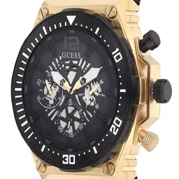 GUESS Men Black Analogue Multi Function Automatic Motion Powered Watch GW0325G1 image 3