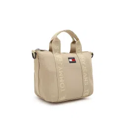 tommy hilfiger accessories Tommy Hilfiger Solid Beige Polyester Tote Bag image 2