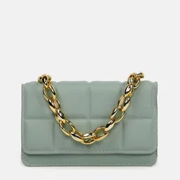 HAUTE SAUCE by  Campus Sutra Women Textured PU Structured Sling Bag image 2