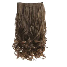 CRIBE Clip-In Wavy Locks Hair Extension - Brown- 22 Inch-picture-22