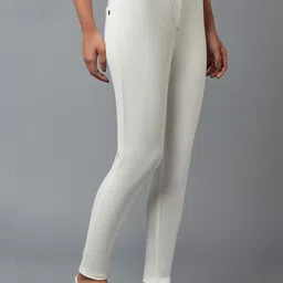 elleven Women White Solid Treggings image 2