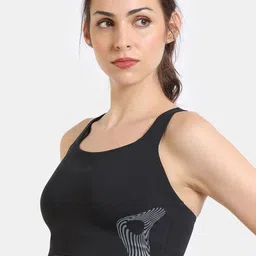 Zelocity by Zivame Full Coverage Racerback Seamless Sports Bra image 5