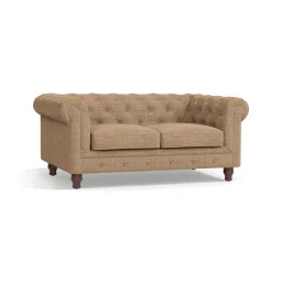 urban ladder create Winchester Luxe 2 Seater Fabric Sofa in Sandshell Beige Colour-picture-26