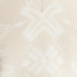 Trendyol Women Beige Floral Acrylic Pullover image 2