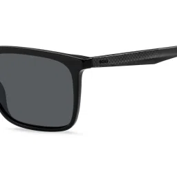 hugo boss accessories Hugo Boss Men UV Protected Polarized Full Rim Grey Lens Rectangle Sunglasses - 20644908A572K (57) image 4