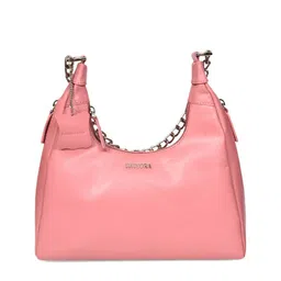 Sassora Pink Leather Swagger Sling Bag image 2