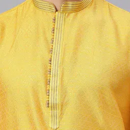 RAJUBHAI HARGOVINDAS Ethnic Motifs  Woven Design Thread Work Straight Kurta with Churidar image 2
