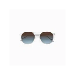 SAM AND MARSHALL Alpha UV Protected Tinted Metal Round Blue Sunglasses image 3