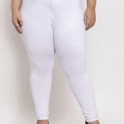 TAG 7 PLUS Women Pack Of 2 Solid Plus Size Leggings image 2