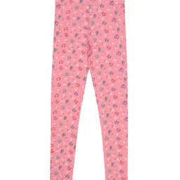 Bodycare Kids Girls Floral Printed Cotton Ankle Length Leggings image 2