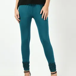 BAESD Pack Of 3 Bottom Printed Slim-Fit Cotton Lycra Churidar Length Leggings image 4