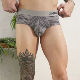 DaMENSCH Men DEO-SOFT Anti Bacterial Modal Printed Briefs DAM-PRIN-B-DS-DG-PACK-2-MIX image 2