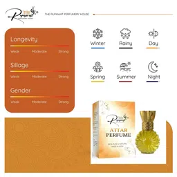 THE RUPAWAT Perfumery House Perfume Time Premium Natural & Alcohol-Free Attar - 12 ml image 2