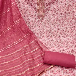 KALINI Printed Unstitched Dress Material image 2