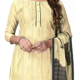 MANVAA Ethnic Motifs Woven Design Unstitched Dress Material image 3