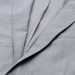 Blackberrys Men Grey Self-Design Slim Fit Formal Suit image 3