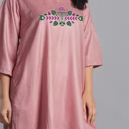 LetsDressUp Plus Size Ethnic Motif Printed V-Neck Three-Quarter Flared Sleeves Kurta image 2