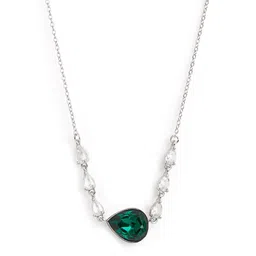AIKA BY MINUTIAE Silver-Plated Crystal Necklace image 2