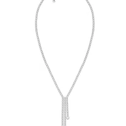 GIVA 925 Sterling Silver Rhodium-Plated Cubic Zirconia-Studded Necklace image 3