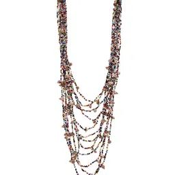 Bamboo Tree Jewels Long Beaded Statement Necklace image 2