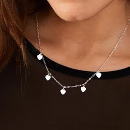 Accessorize Stainless Steel Heart Shape Minimal Chain image 2