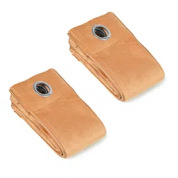 Saral Home 2 Pieces Rust Orange Long Door Curtains image 3