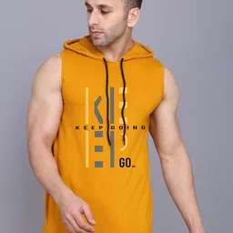 SLOWLORIS Pack of 2 Printed  Gym Innerwear Vests SL28 COMBO (KEEP MUSTARD) (LOUD BLACK) image 5