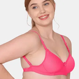 KOMLI Full Coverage Lightly Padded Cotton T-shirt Bra With All Day Comfort image 2