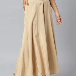 AURELIA Women Gold-Toned Ethnic Palazzos image 5