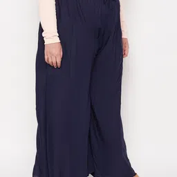 CLORA CREATION PLUS Women Flared Fit Palazzos image 3